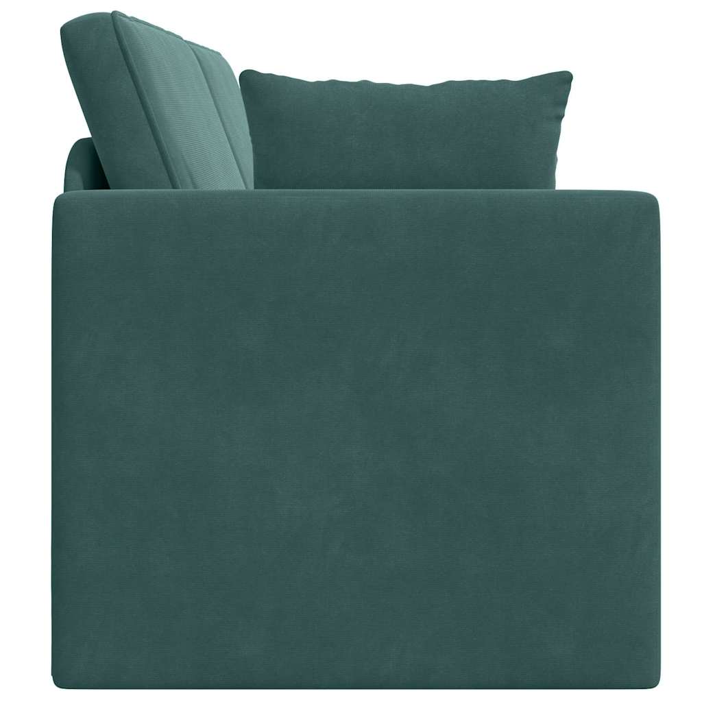 Sofa Bed Dark green 213 x 70 x 77 cm Velvet